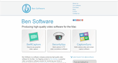 Desktop Screenshot of bensoftware.com