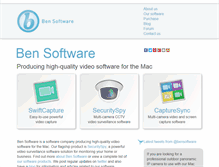 Tablet Screenshot of bensoftware.com